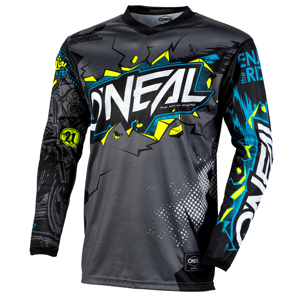 O'Neal Youth Element Jersey Villain Grey - Motor Psycho Sport