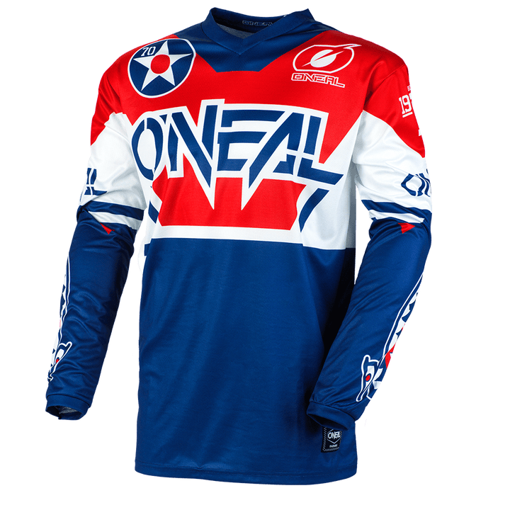 O'Neal Youth Element Warhawk Jersey Blue/Red - Motor Psycho Sport