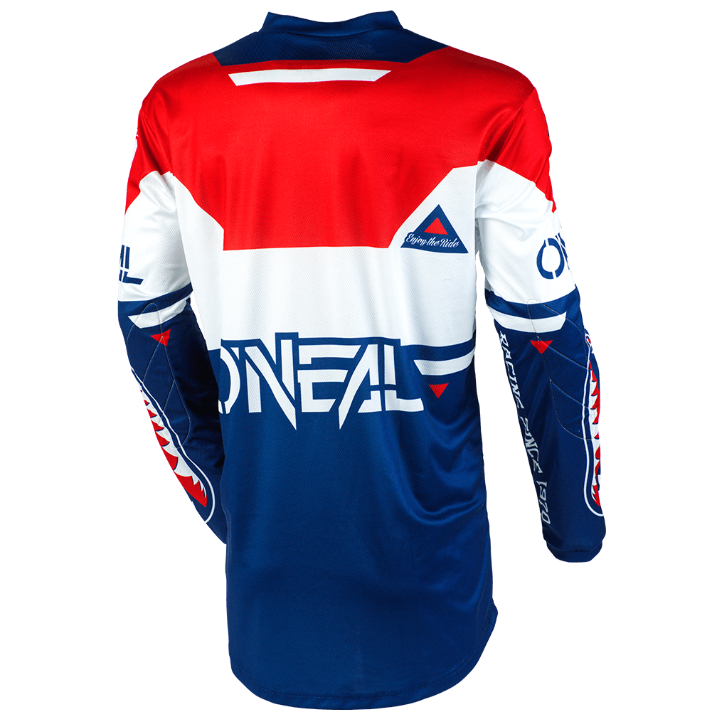 O'Neal Youth Element Warhawk Jersey Blue/Red - Motor Psycho Sport