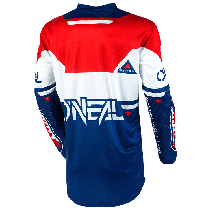 O'Neal Youth Element Warhawk Jersey Blue/Red - Motor Psycho Sport