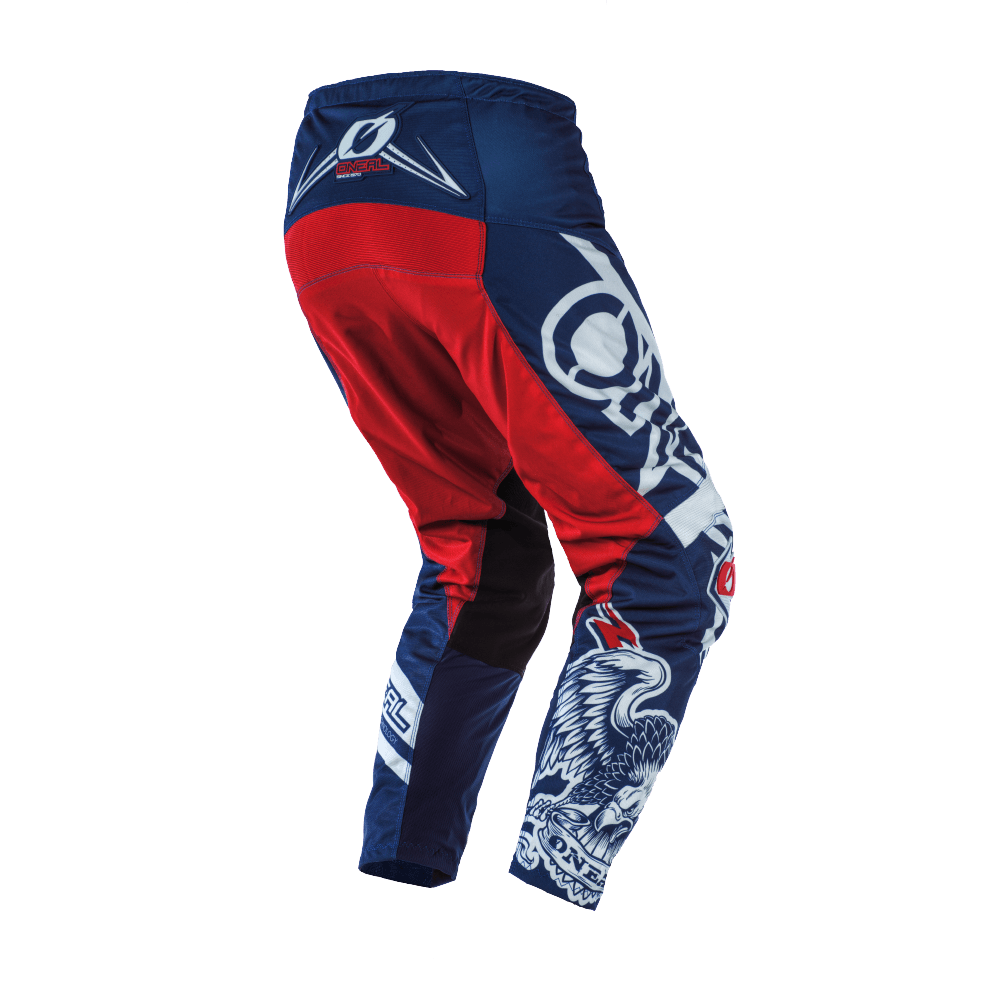O'Neal Youth Element Warhawk Pant Blue/Red - Motor Psycho Sport