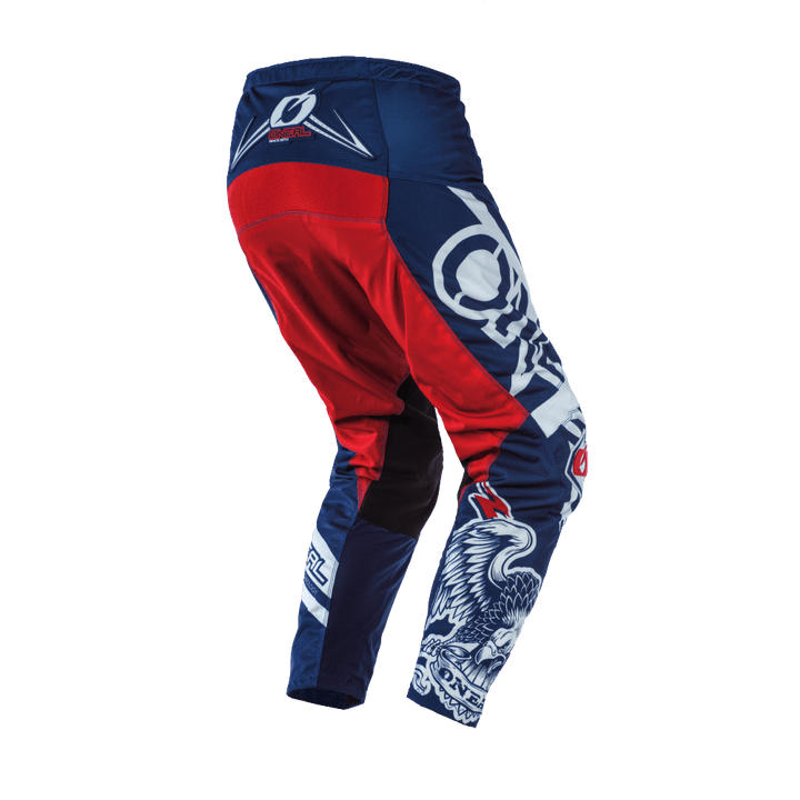 O'Neal Youth Element Warhawk Pant Blue/Red - Motor Psycho Sport