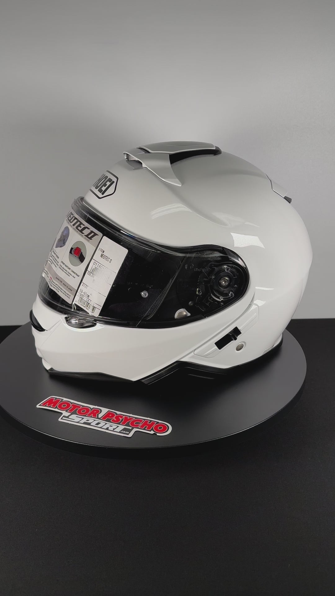 Shoei Neotec II Modular Helmet - White - Size Large - OPEN BOX