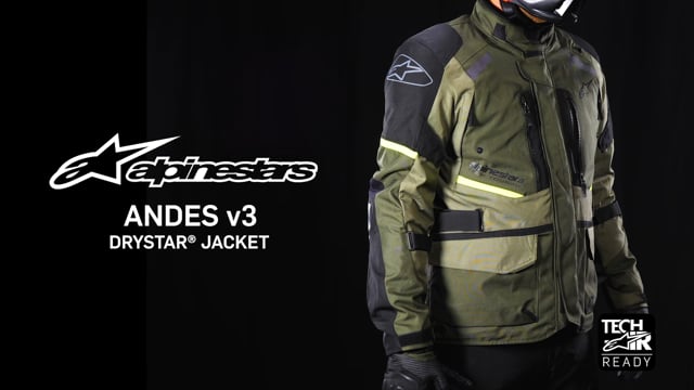Alpinestars Andes V3 Drystar Jacket - Dark Gray/Black/Bright Red