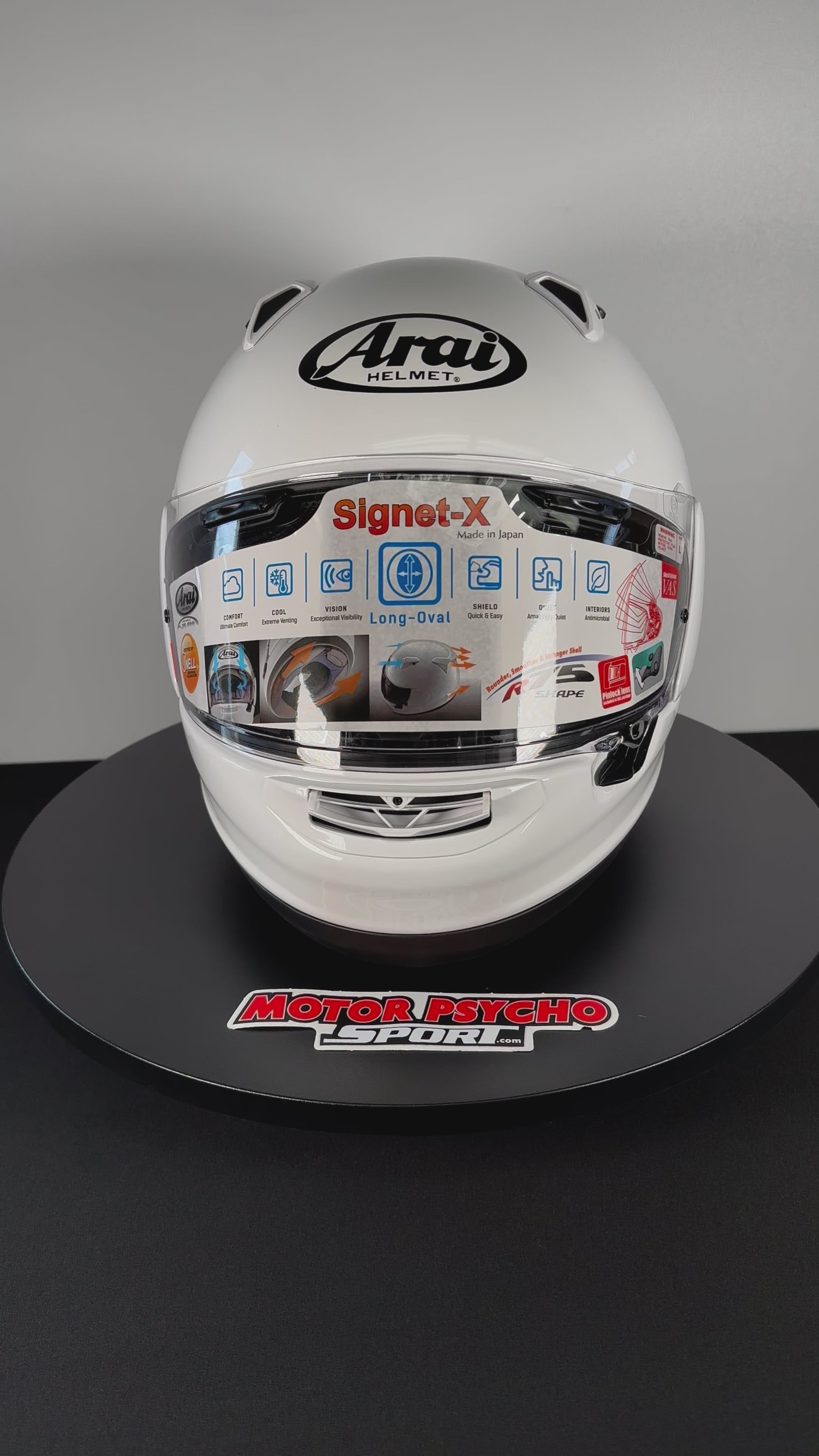 Arai Signet-X Helmet - White - Size Large - OPEN BOX – Motor