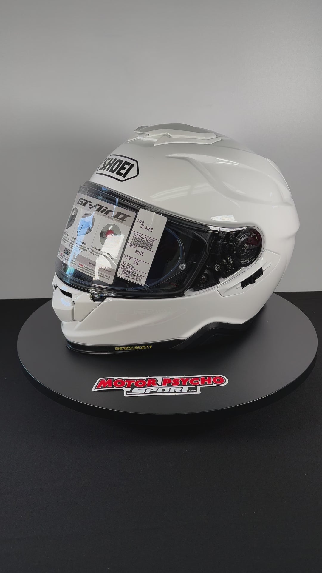 Shoei GT-Air II Helmet - White - Size 2XL - USED LIKE NEW – Motor  