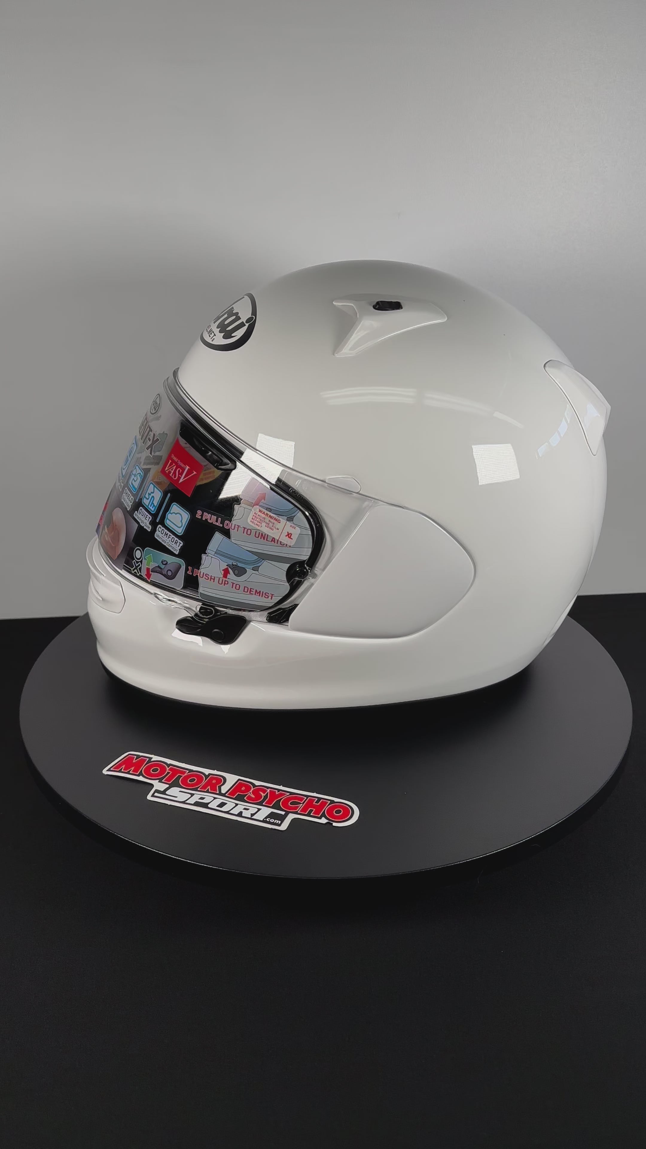 Arai Regent-X Helmet - White - Size XL - OPEN BOX – Motor Psycho Sport
