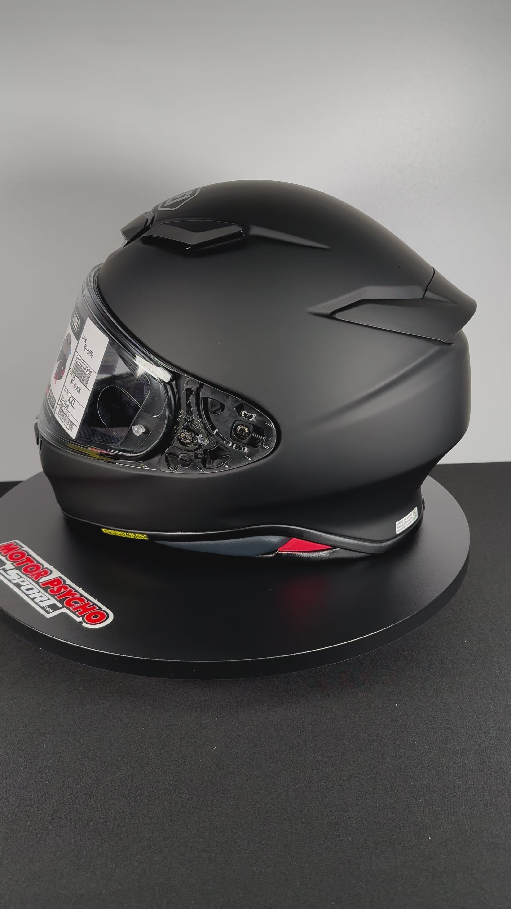 Shoei RF-1400 Helmet - Matte Black – Motor Psycho Sport