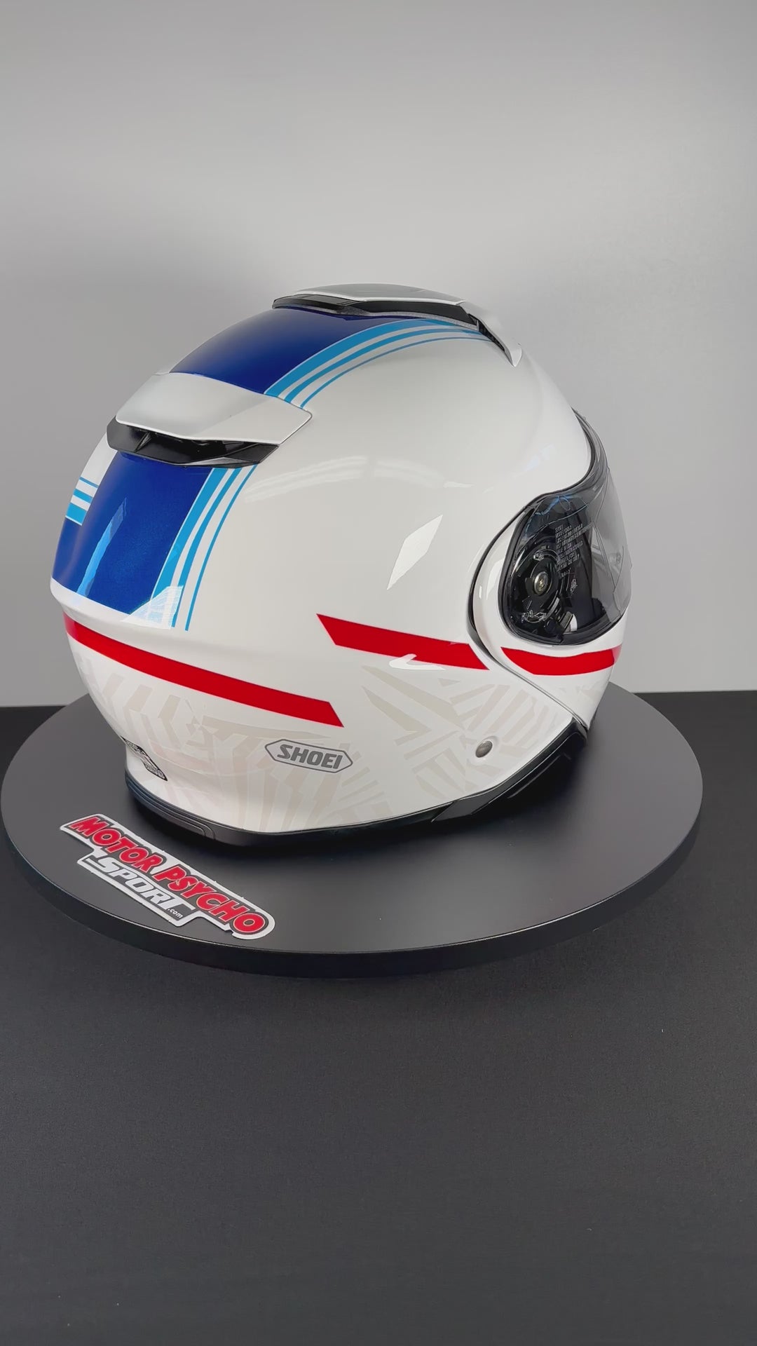 Shoei Neotec II Separator Modular Helmet - TC-10 White/Blue/Red - Size XL - OPEN BOX