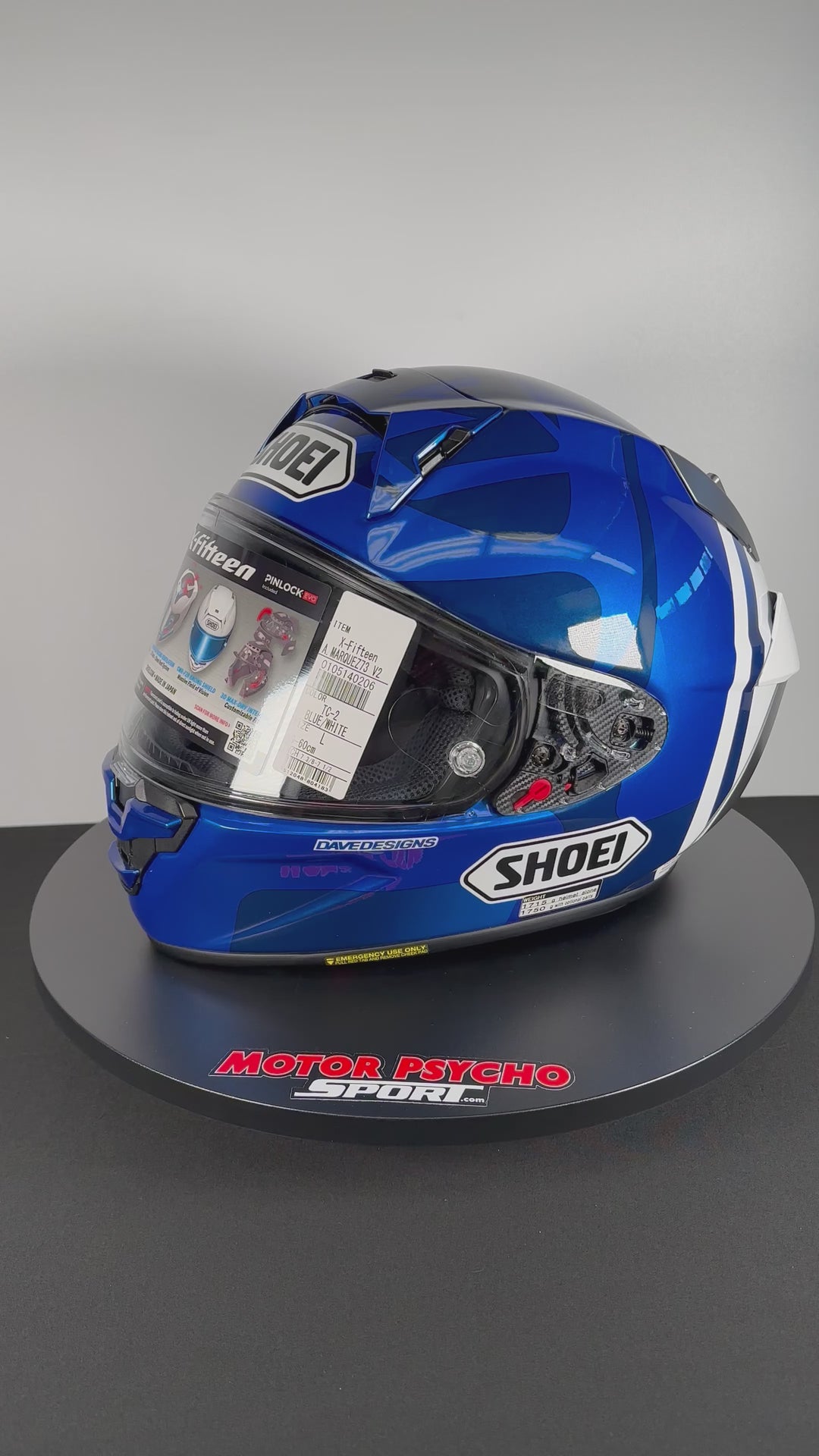 Shoei X-15 Helmet - Marquez 73 V2 TC-2