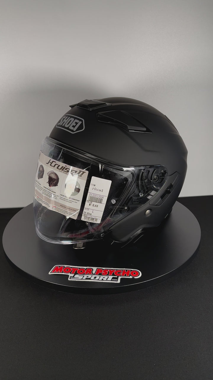 Shoei J-Cruise II Open-Face Helmet - Matte Black - Size Large - OPEN BOX