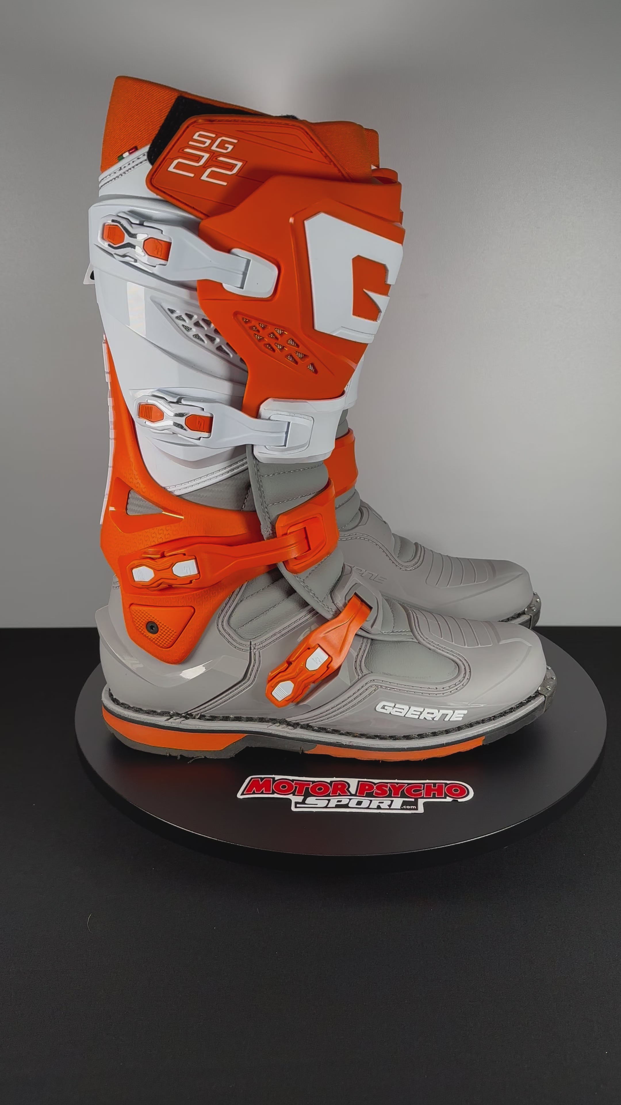 Gaerne SG-22 Boots - Orange/White/Grey - CLOSEOUT – Motor Psycho Sport