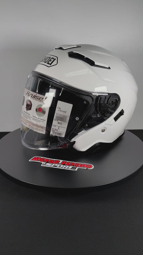 SHOEI J-Cruise 2 ホワイト Mサイズ jクルーズ2 Shoei J-Cruise II Open-Face Helmet - White – Motor Psycho Sport