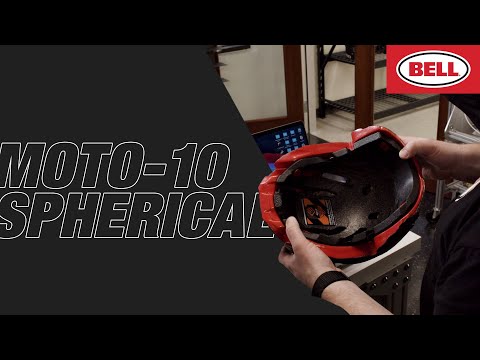 Bell Moto-10 Spherical Helmet - Fasthouse DID 25 Gloss Gray/Red - Size Large - OPEN BOX