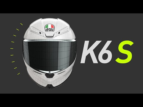 AGV K6 S Helmet - Reeval White/Red/Grey