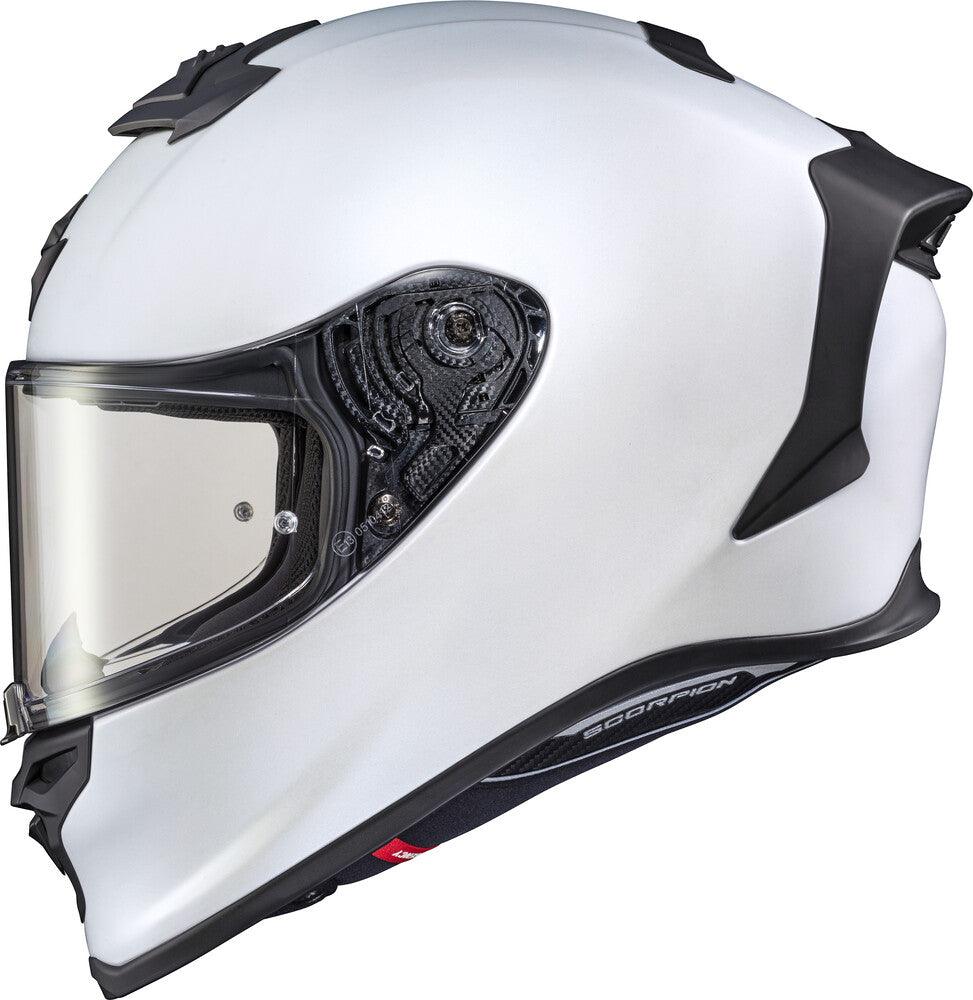 Scorpion Exo Exo-R1 Air Full Face Helmet Matte Pearl White - Motor Psycho Sport