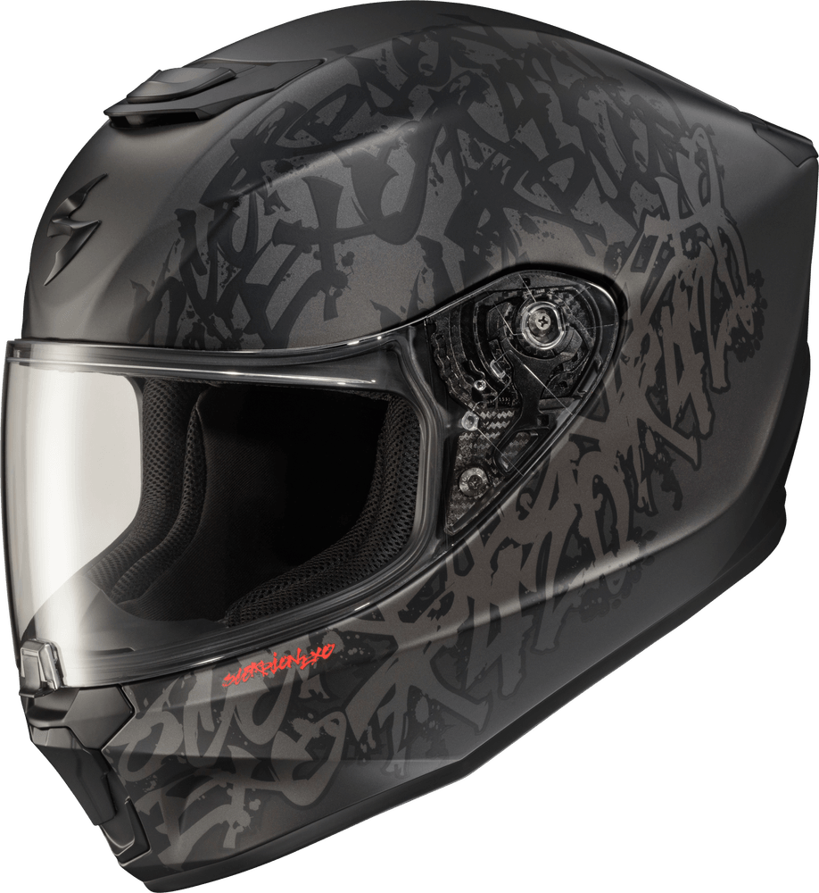 Scorpion Exo EXO-R420 Full-Face Helmet Grunge Phantom - Motor Psycho Sport