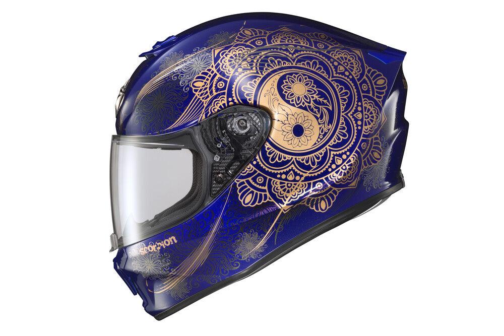Scorpion Exo EXO-R420 Full Face Helmet Namaskar Blue - Motor Psycho Sport