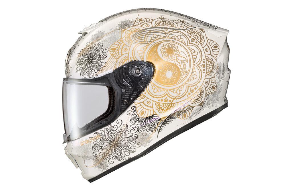 Scorpion Exo EXO-R420 Full Face Helmet Namaskar White - Motor Psycho Sport
