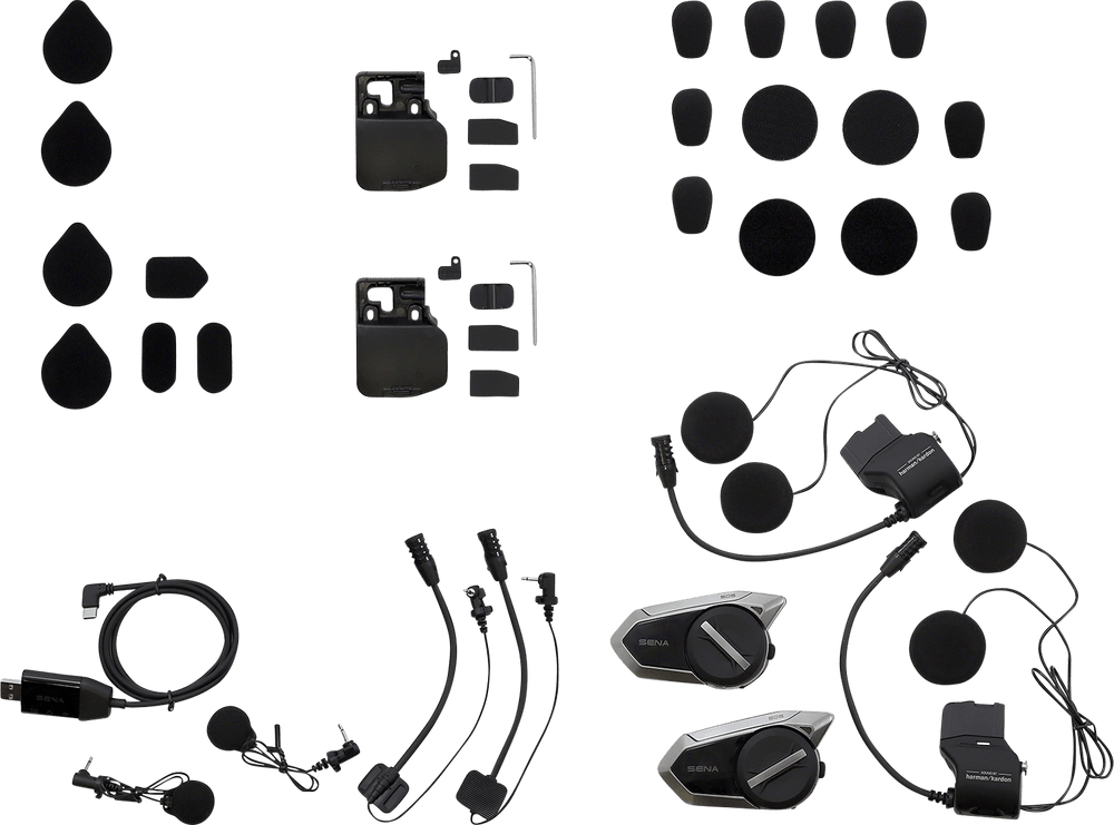 Sena 50S Dual Pack - Mesh Communicaton with Premium Sound By Harman Kardon - Motor Psycho Sport