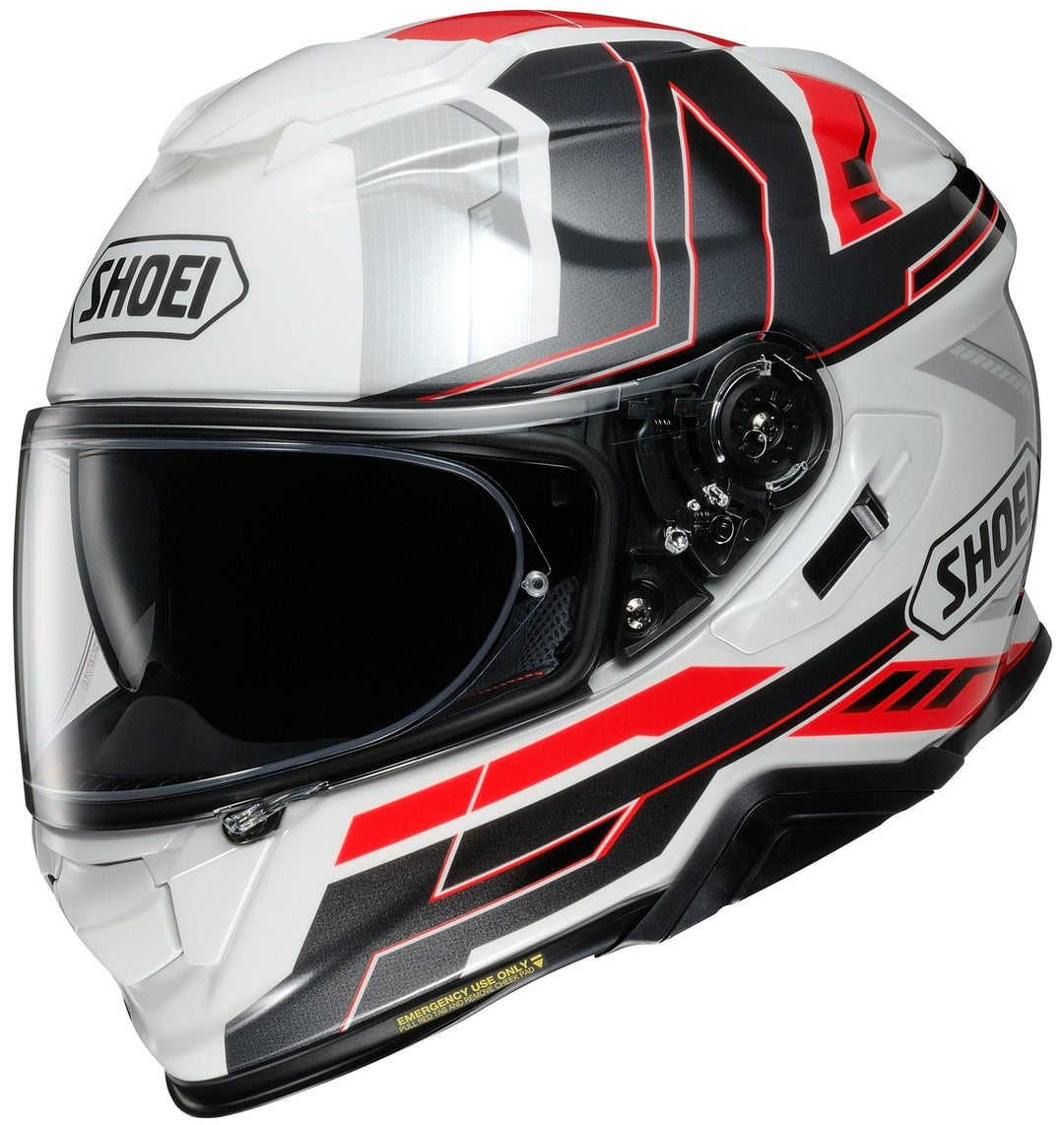 Shoei GT-Air II Aperture TC-6 White/Gray/Red Helmet - Motor Psycho Sport