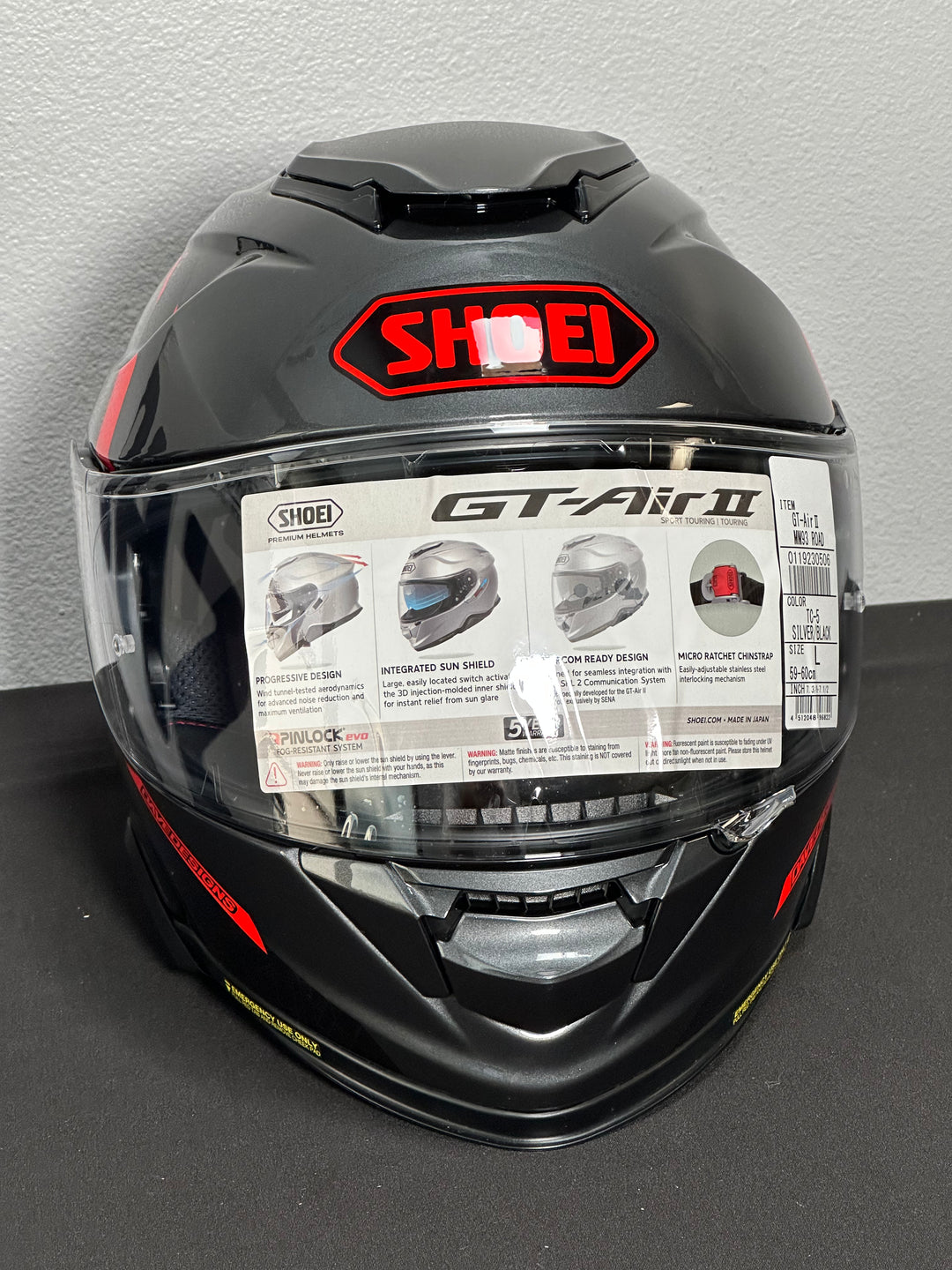 Shoei GT-Air II MM93 Collection Helmet - TC-5 Black/Red - OPEN BOX - Motor Psycho Sport