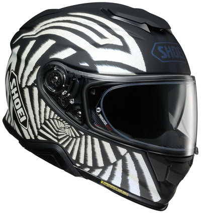 Shoei GT-Air II Qubit Helmet - TC-5 Matte White/Black - Motor Psycho Sport