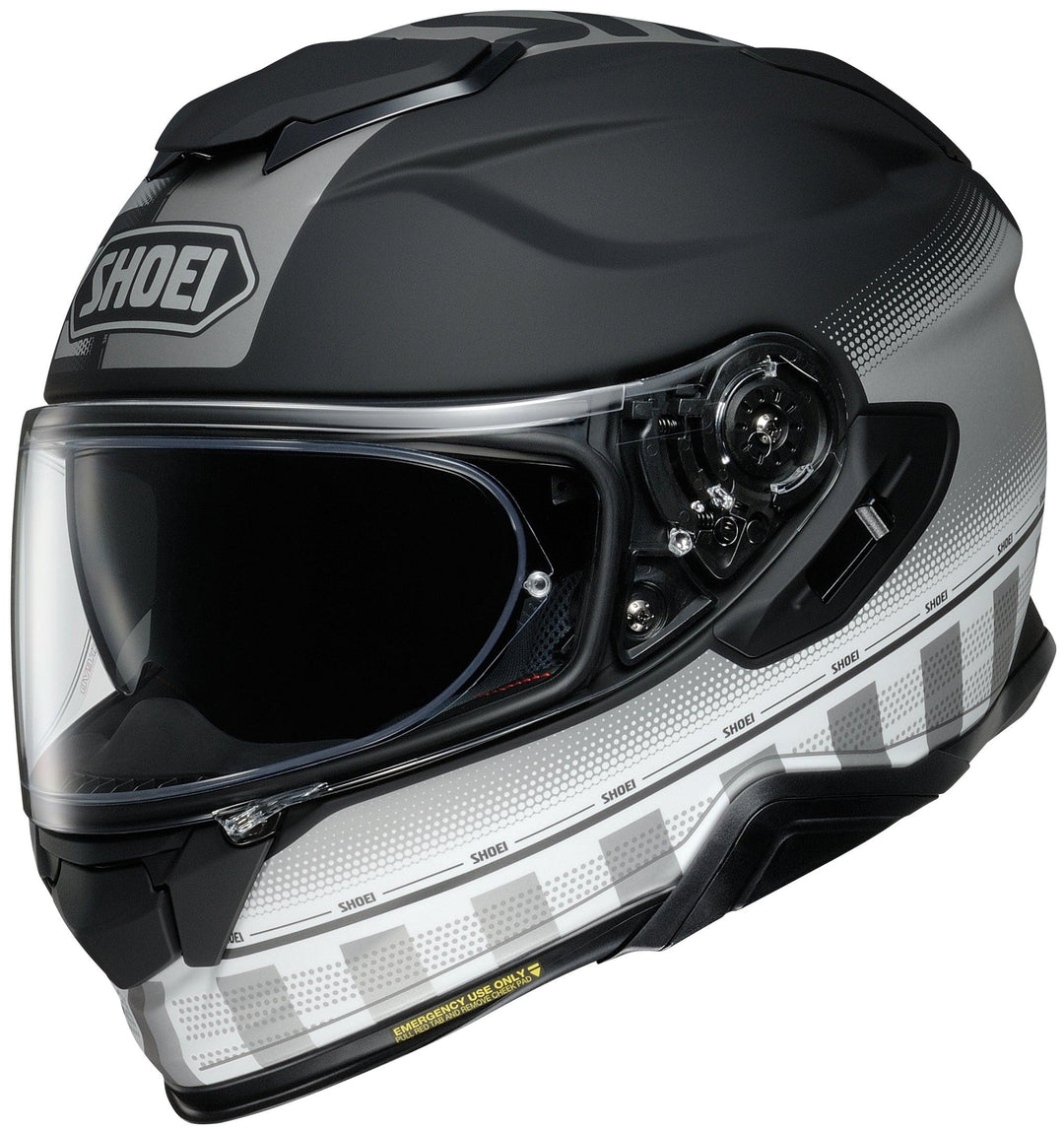 Shoei GT-Air II Tesseract Helmet - Matte TC-5 Gray/White/Black - Motor Psycho Sport