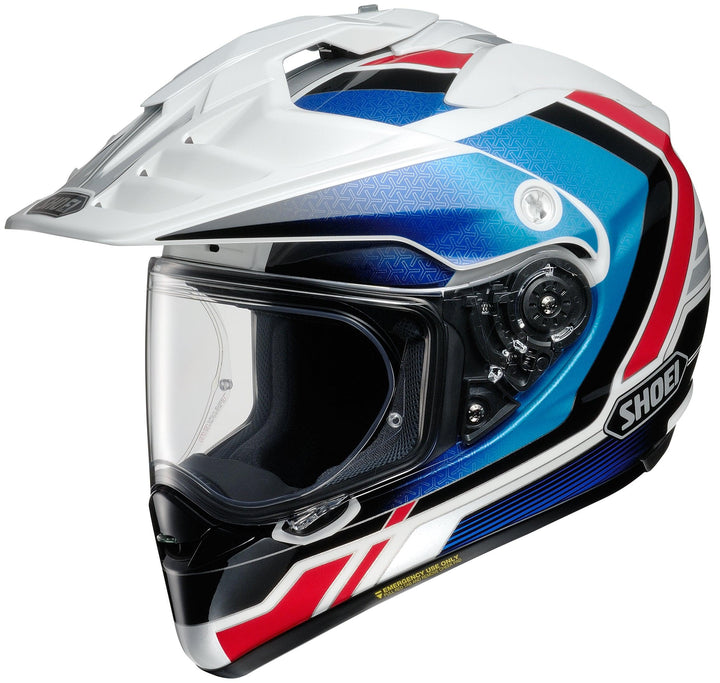 Shoei Hornet X2 Sovereign Adventure Helmet - TC-10 Red/White/Blue - Motor Psycho Sport