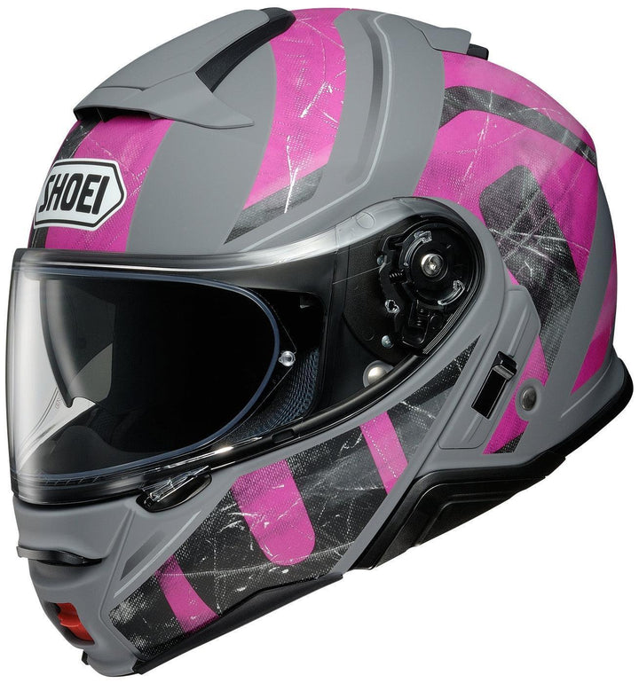 Shoei Neotec II Jaunt Modular Helmet - TC-7 Matte Gray/Purple/Black - Motor Psycho Sport