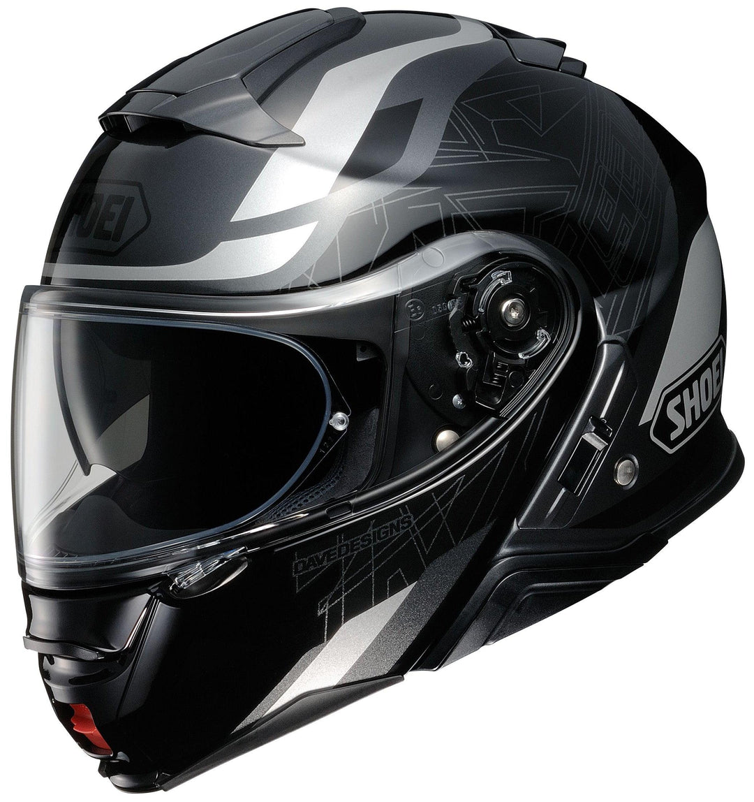 Shoei Neotec II MM93 Collection 2-Way Modular Helmet - TC-5 Black/Gray/Silver - Motor Psycho Sport