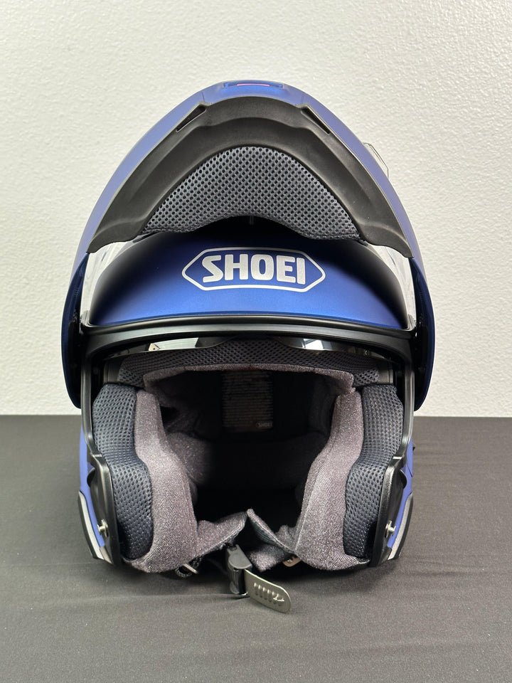 Shoei Neotec II Modular Helmet - Matte Blue Metallic - Size Medium - OPEN BOX - Motor Psycho Sport
