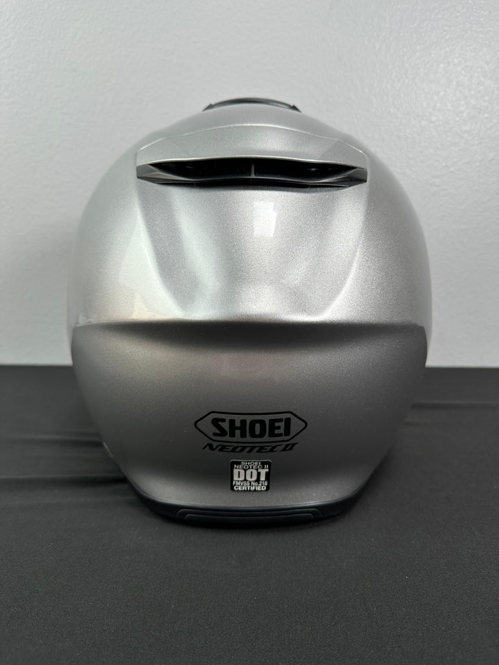Shoei Neotec II Modular Helmet - Silver - Size XL - OPEN BOX - Motor Psycho Sport