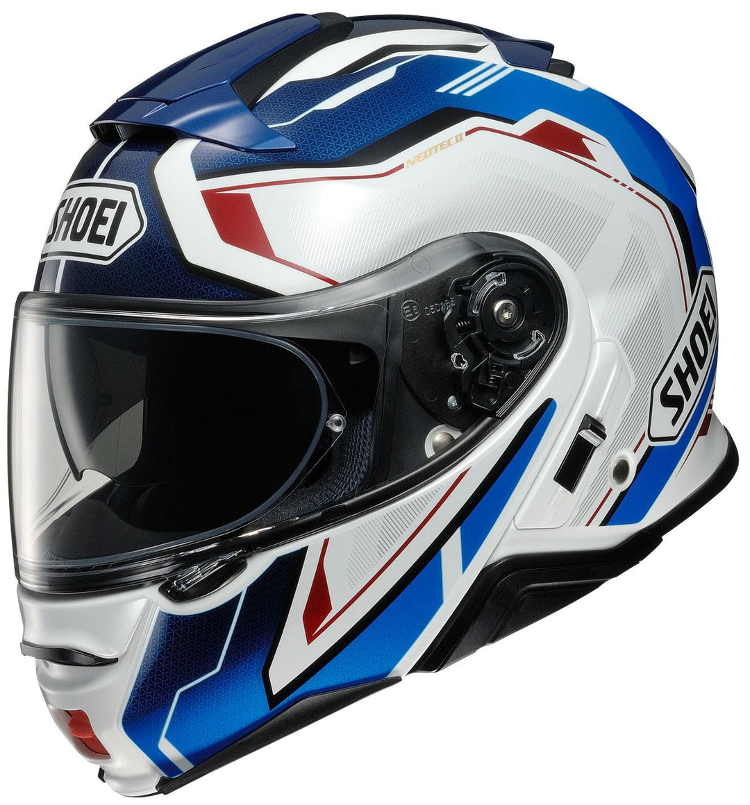 Shoei Neotec II Respect Modular Helmet - TC-10 Blue/White - Motor Psycho Sport
