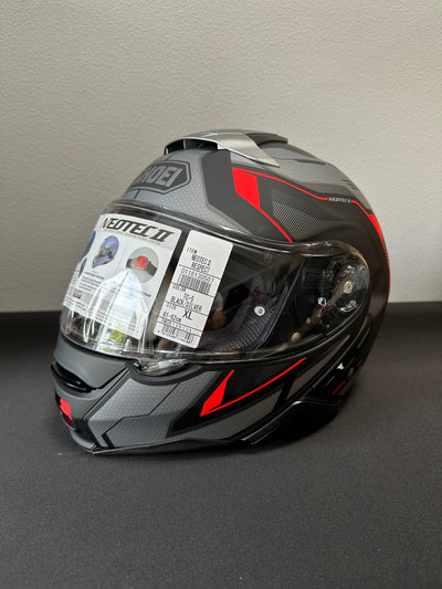 Shoei Neotec II Respect Modular Helmet - TC-5 Silver/Gray Size XL - OPEN BOX - Motor Psycho Sport
