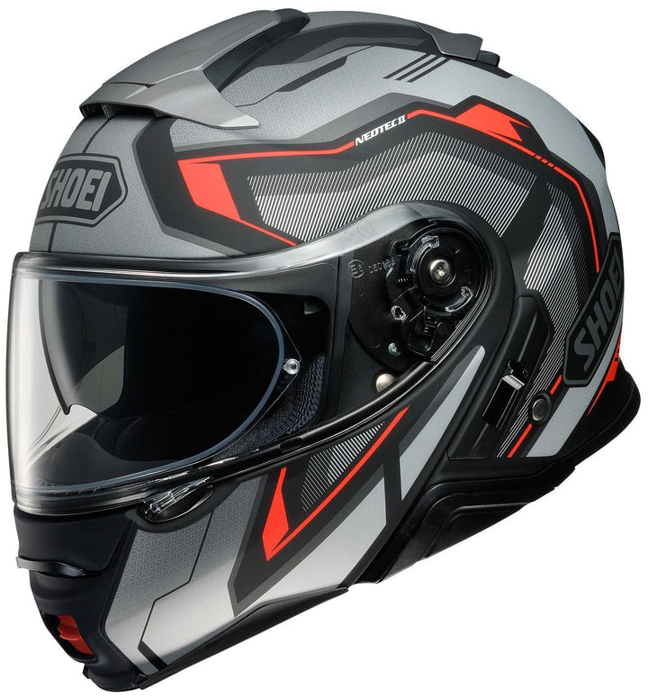 Shoei Neotec II Respect Modular Helmet - TC-5 Silver/Gray Size XL - OPEN BOX - Motor Psycho Sport