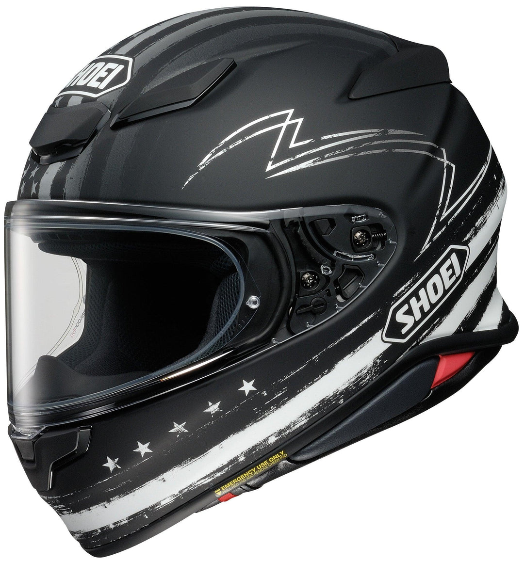 Shoei RF-1400 Dedicated 2 Helmet Matte TC-5 Black/White - Motor Psycho Sport