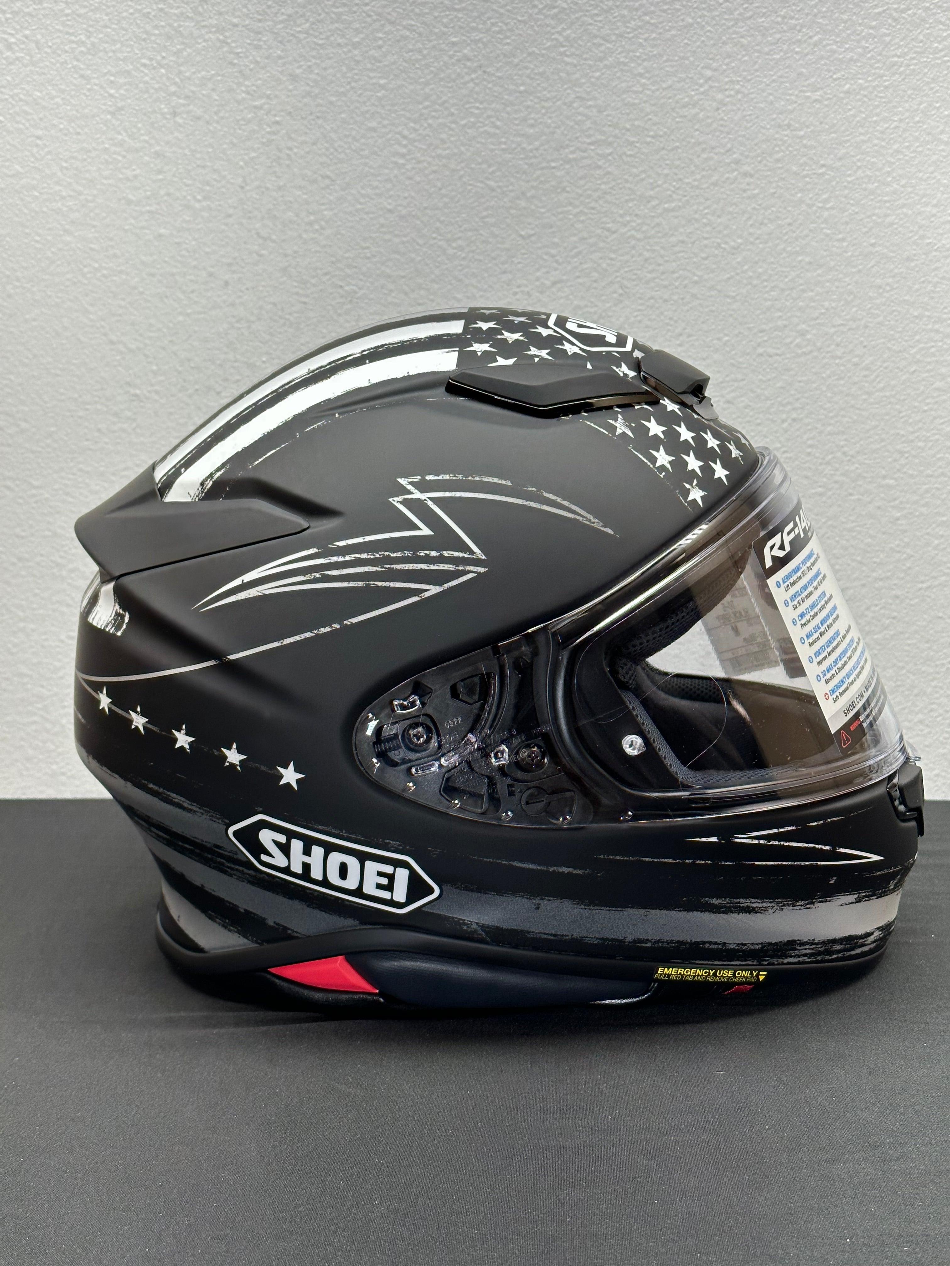 Shoei RF-1400 Dedicated 2 Helmet Matte TC-5 Black/White - Size