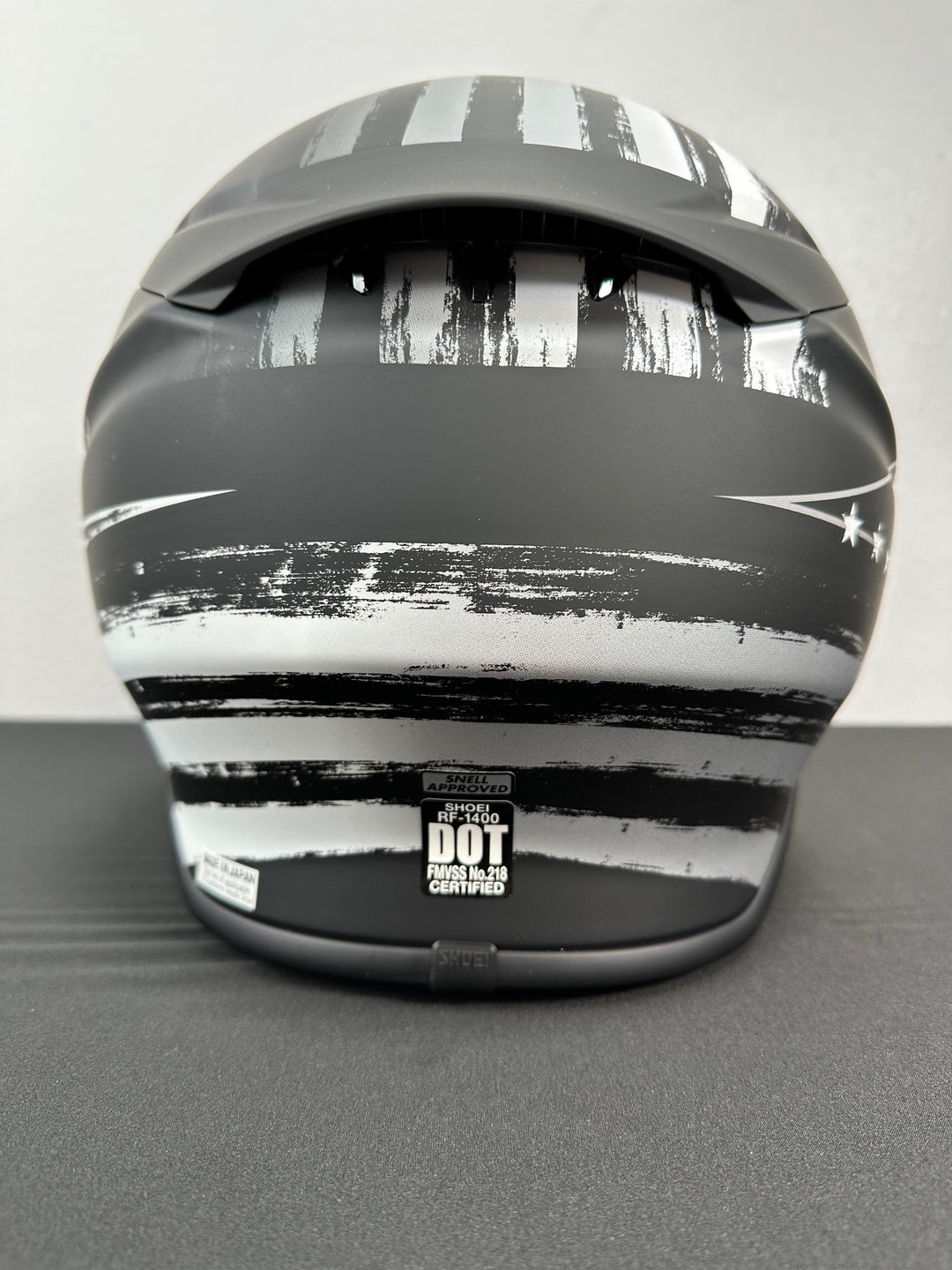 Shoei RF-1400 Dedicated 2 Helmet Matte TC-5 Black/White - Size XL - OPEN BOX - Motor Psycho Sport