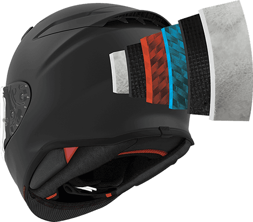 Shoei RF-1400 Faust Helmet - Matte TC-5 Black/Gray - Motor Psycho Sport