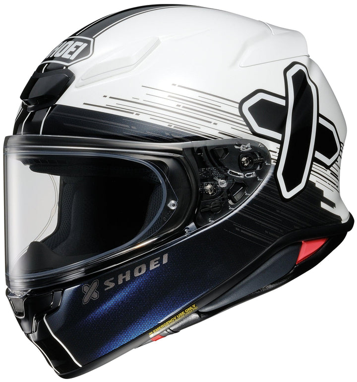 Shoei RF-1400 Ideograph Helmet - TC-6 White/Black - Motor Psycho Sport