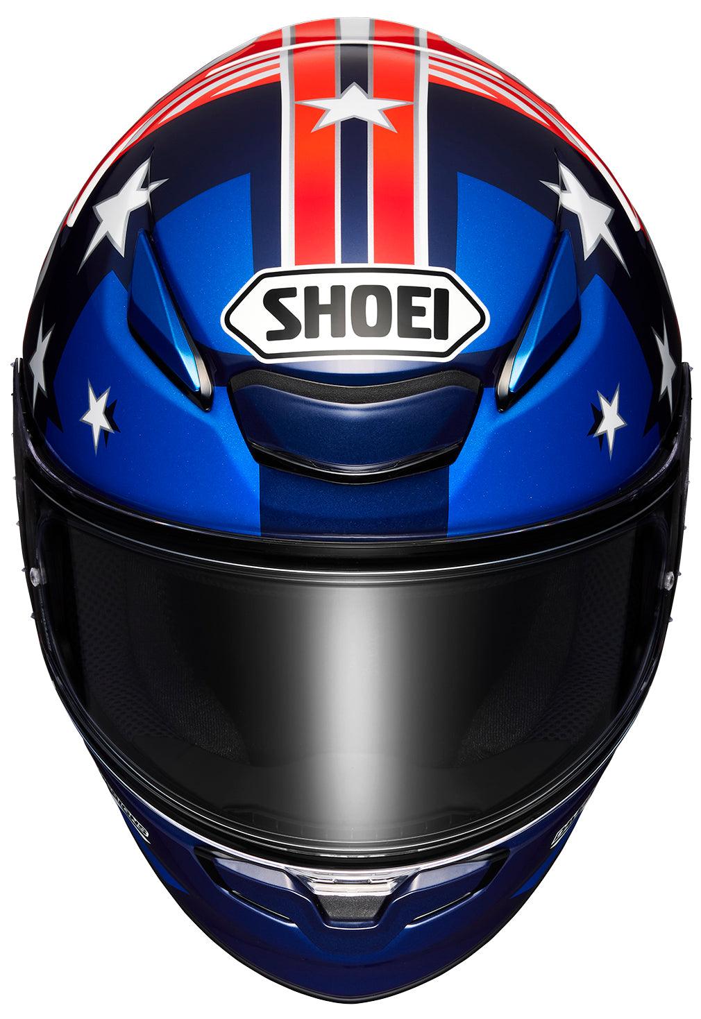 Shoei RF-1400 Marquez American Spirit Helmet - TC-10 Red/White/Blue - Motor Psycho Sport