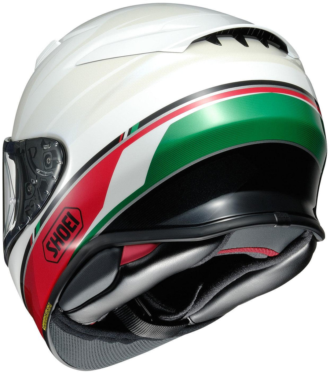Shoei RF-1400 Nocturne Helmet - TC-4 White/Red/Green - Motor Psycho Sport