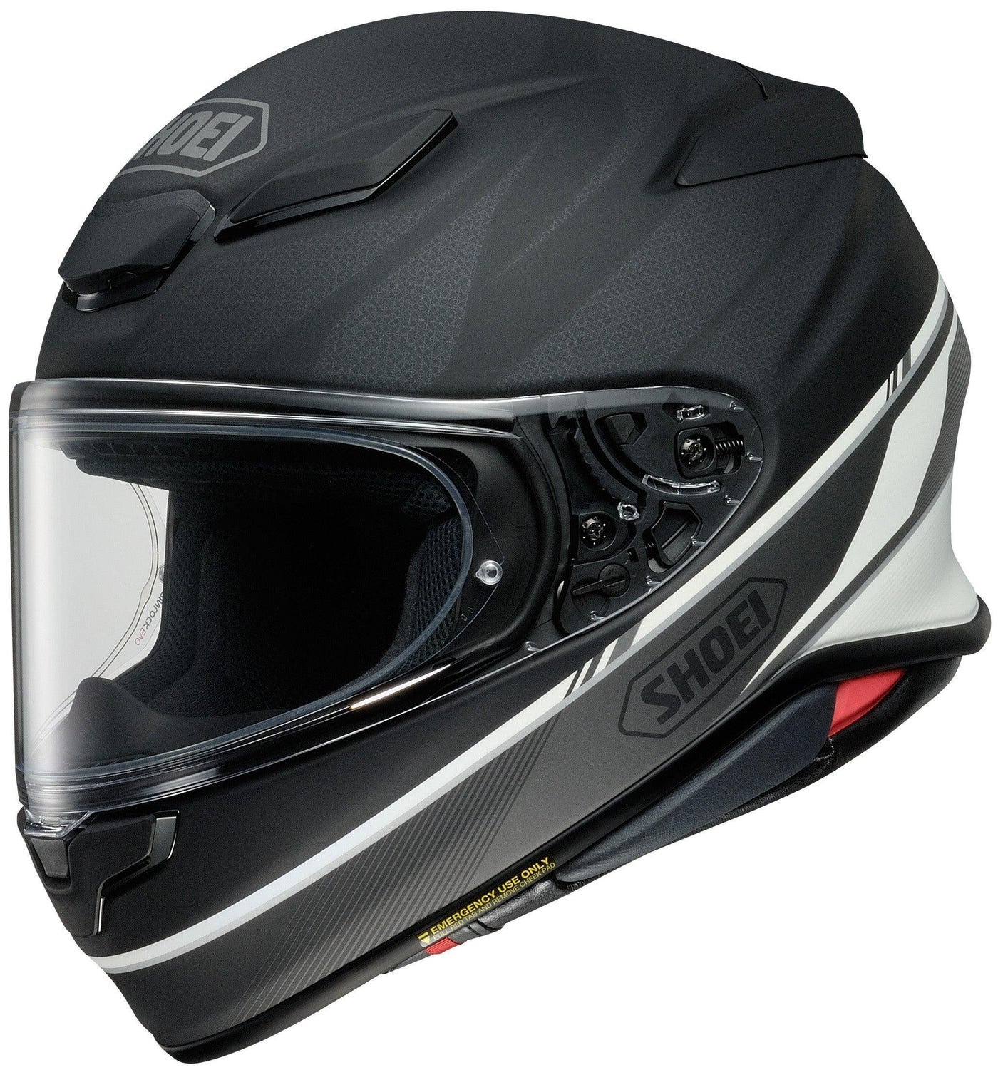 Shoei RF-1400 Nocturne Helmet - TC-5 Matte Black/Gray/White - Motor Psycho Sport