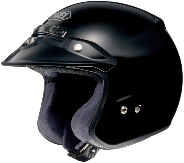 Shoei RJ Platinum-R Open-Face Helmet - Black Size Large OPEN BOX - Motor Psycho Sport