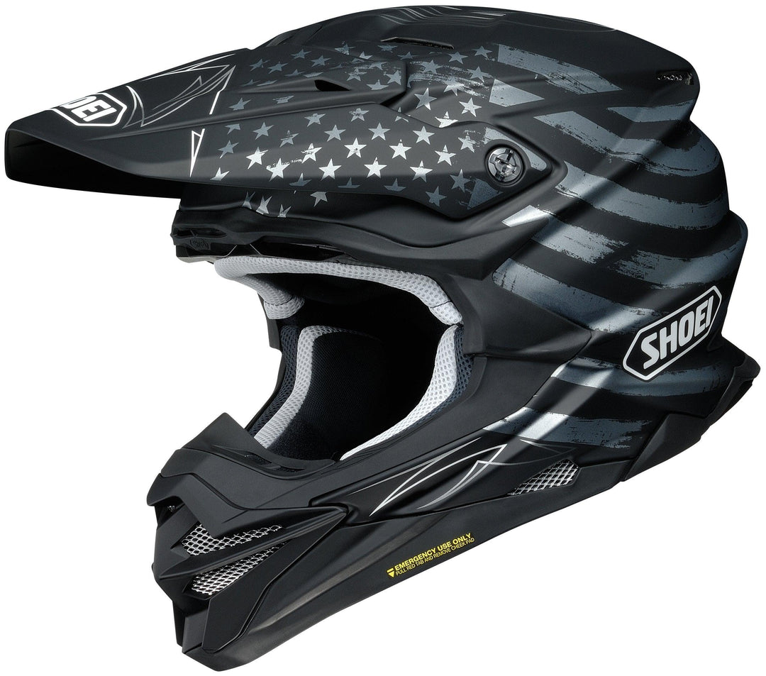 Shoei VFX-EVO Faithful Helmet - TC-5 Matte Black/Gray/White - Motor Psycho Sport