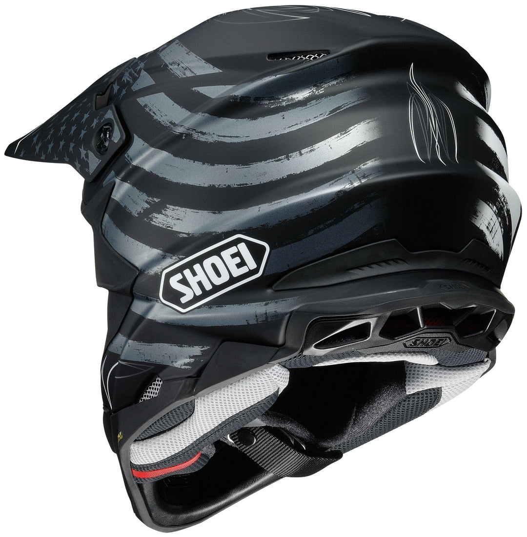 Shoei VFX-EVO Faithful Helmet - TC-5 Matte Black/Gray/White - Motor Psycho Sport