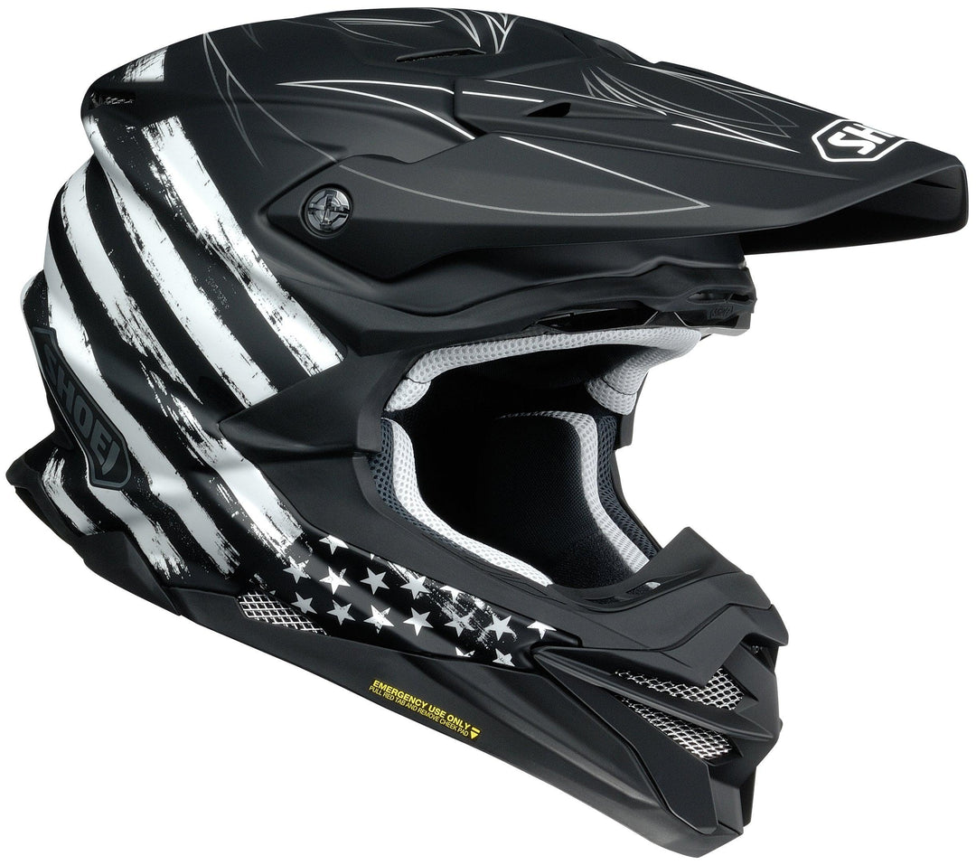 Shoei VFX-EVO Faithful Helmet - TC-5 Matte Black/Gray/White - Motor Psycho Sport