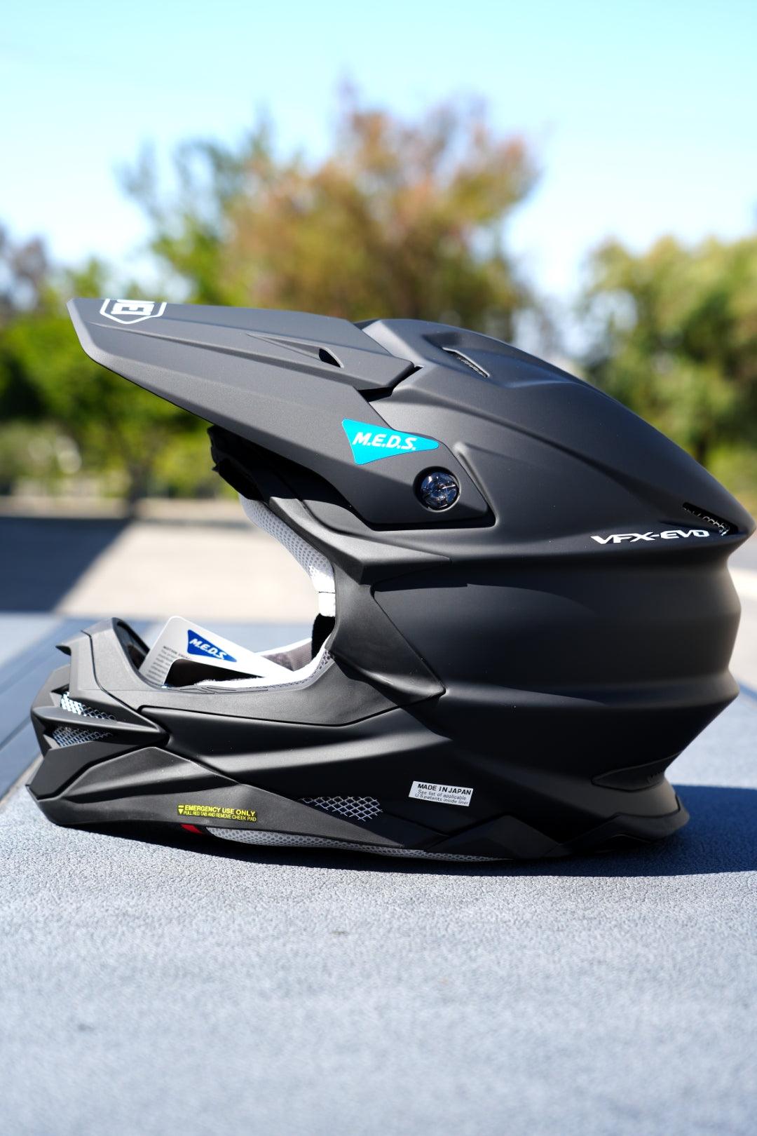 mat black shoei motocross helmet Shoei VFX-EVO Helmet
