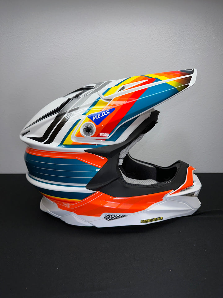Shoei VFX-EVO Pinnacle Helmets - TC-8 Red/Blue/Orange - Motor Psycho Sport